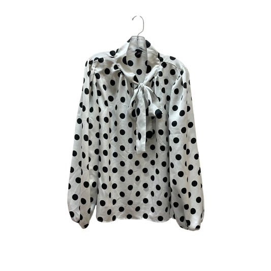 Top Ls By Shein In Black & White, Size:4X