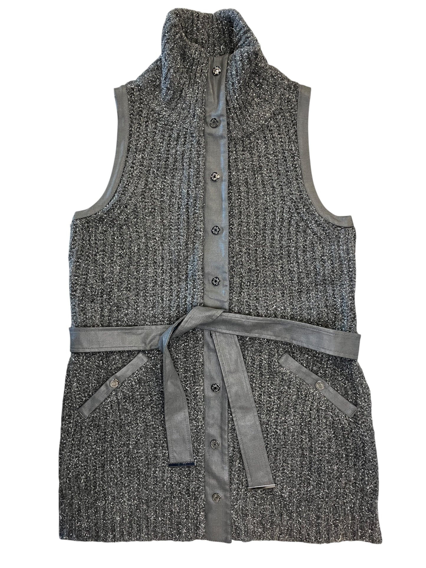 Vest Sweater By White House Black Market In Grey, Size:M