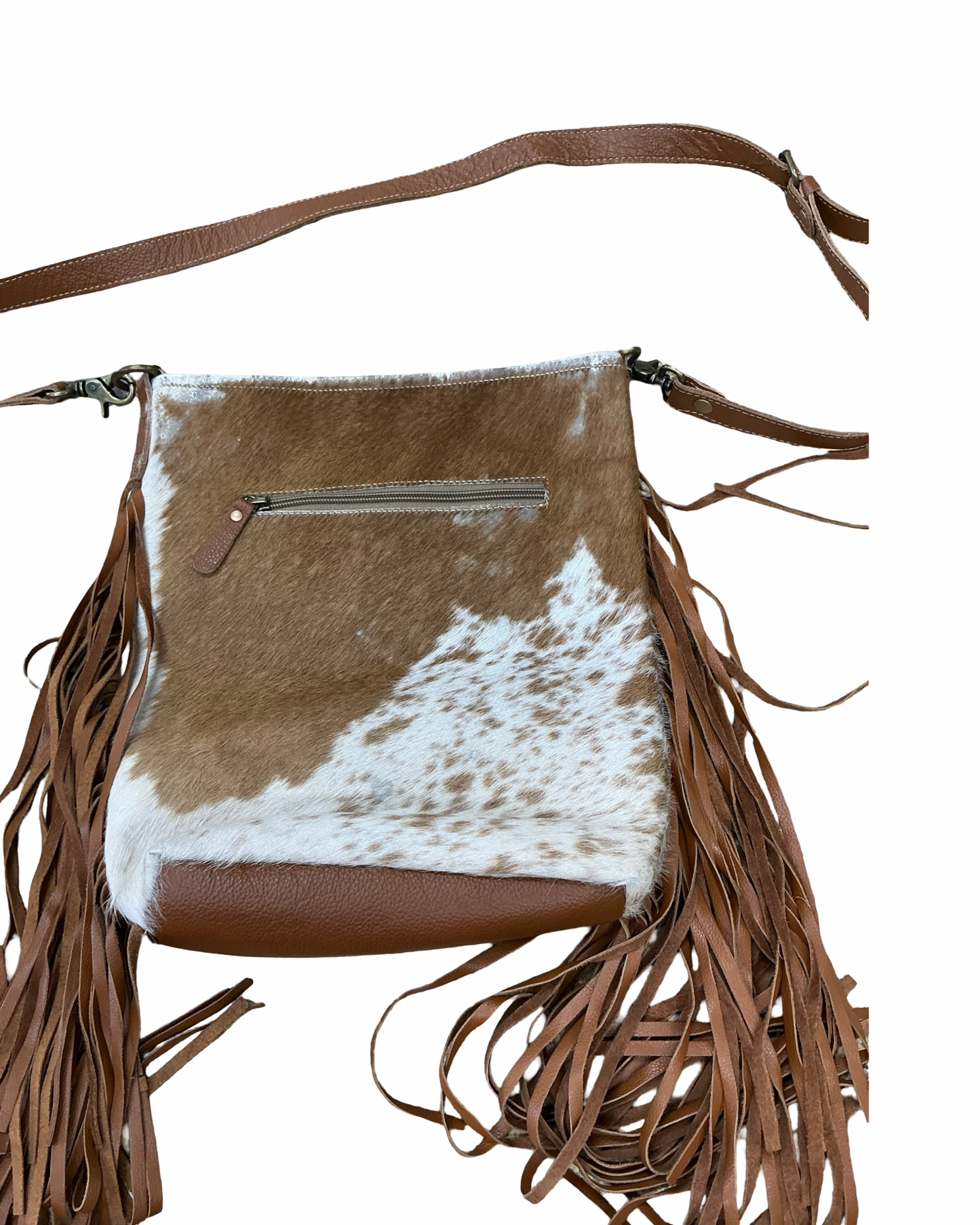 Crossbody By Myra In Brown & White, Size:Large