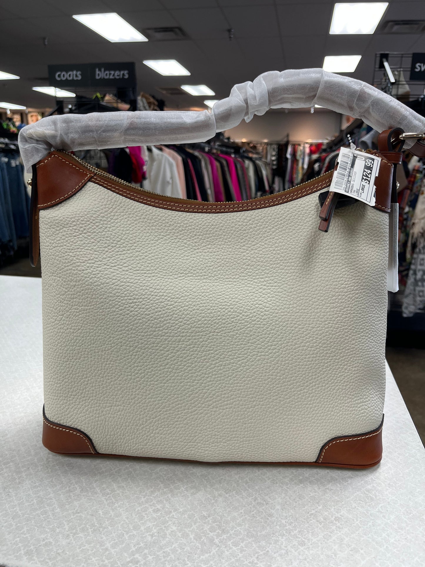 HANDBAG DESIGNER by DOONEY AND BOURKE In TAN, Size: LARGE