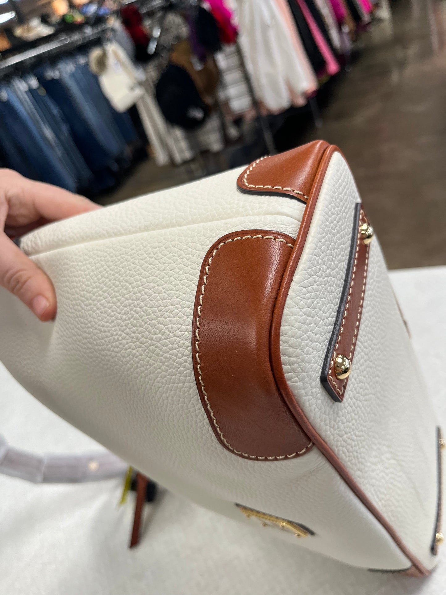 HANDBAG DESIGNER by DOONEY AND BOURKE In TAN, Size: LARGE