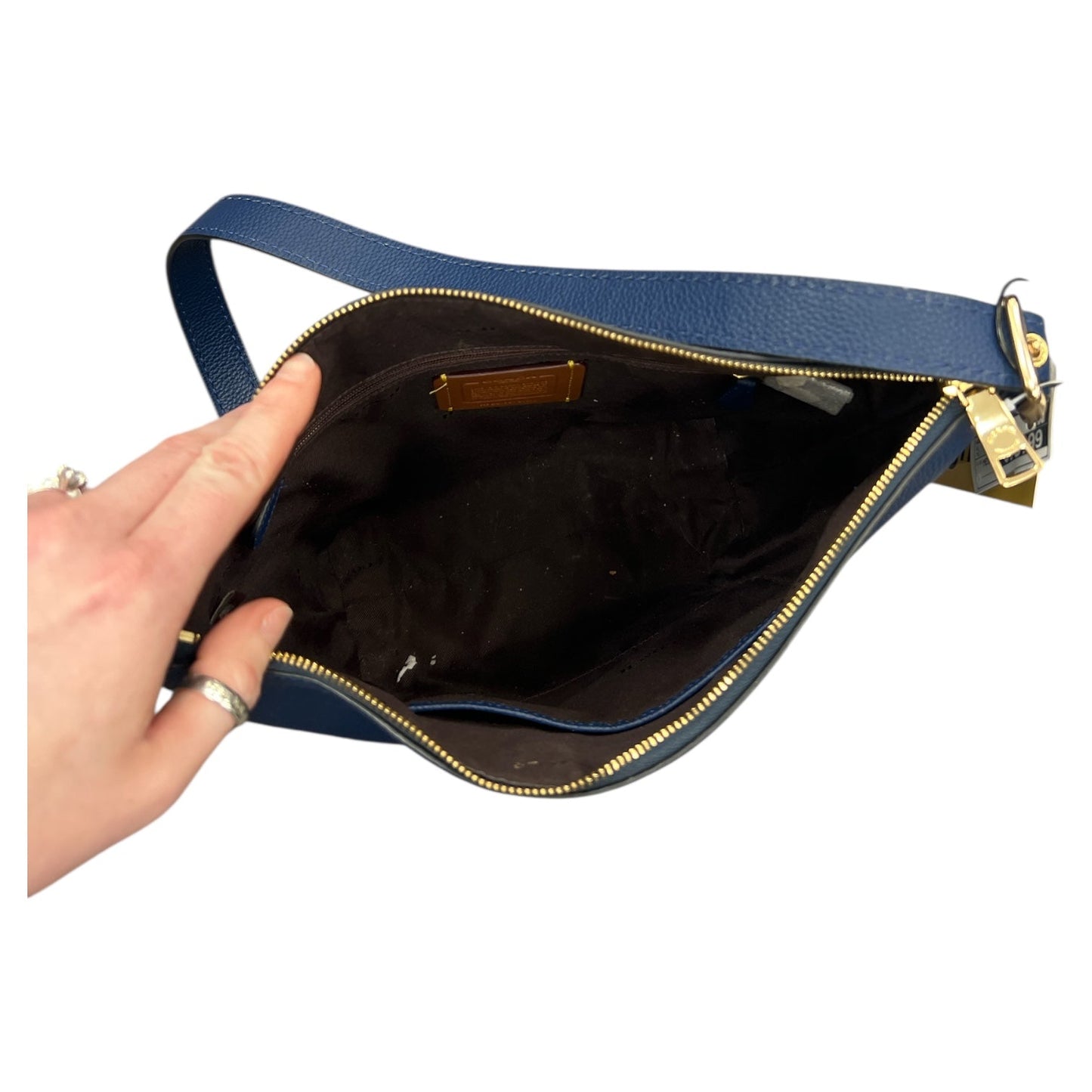 Handbag Designer By Coach In Blue, Size:Medium