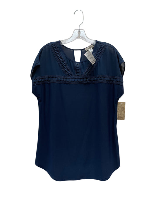 Blouse Sleeveless By Ivy Ridge In Navy, Size:L