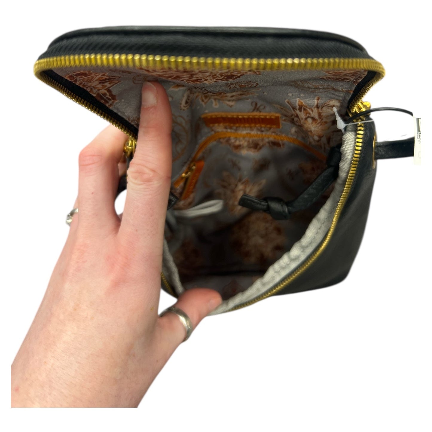 Crossbody Leather By Hobo Intl In Black, Size:Small