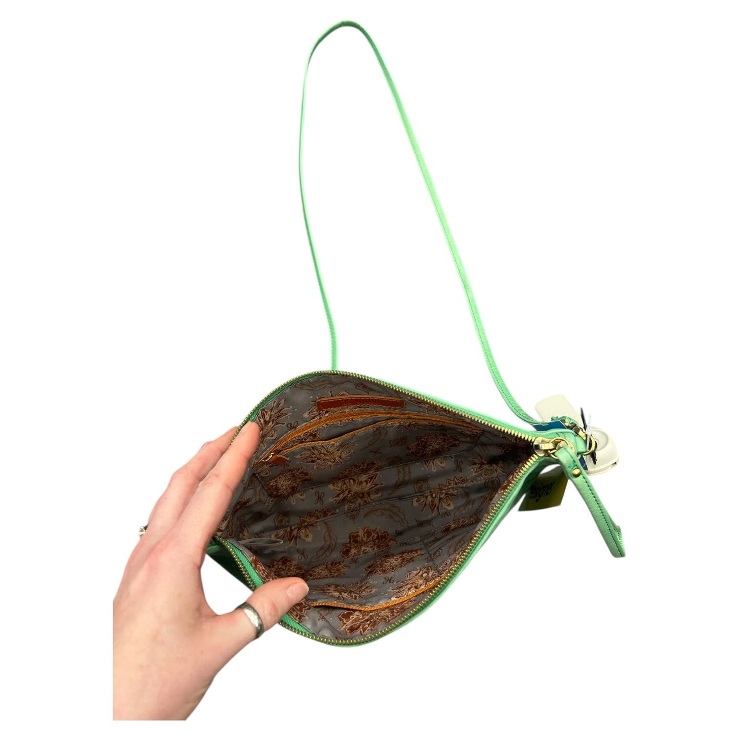 Crossbody Leather By Hobo Intl In Green, Size:Medium