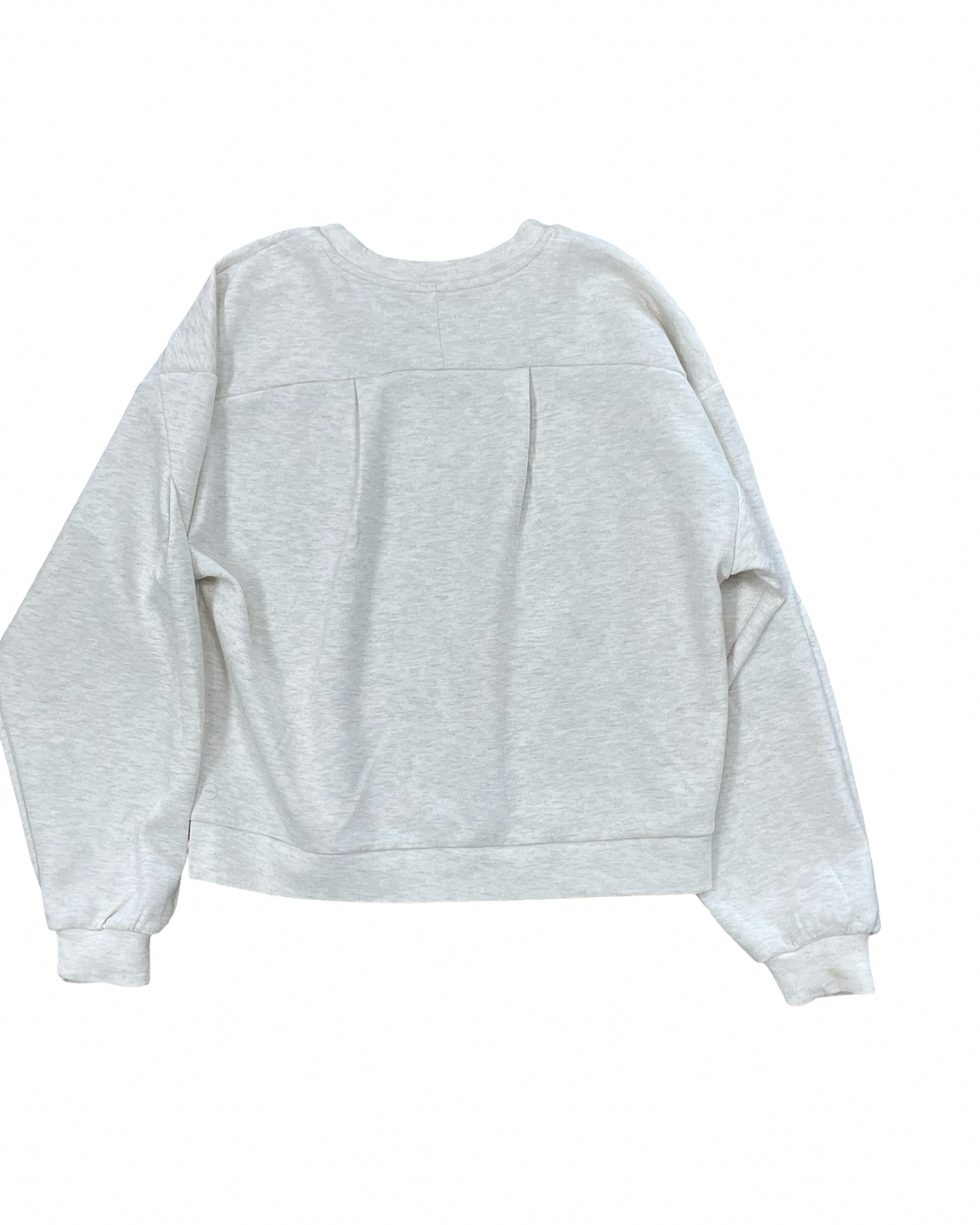 Sweatshirt Collar By Avia In Cream, Size:S