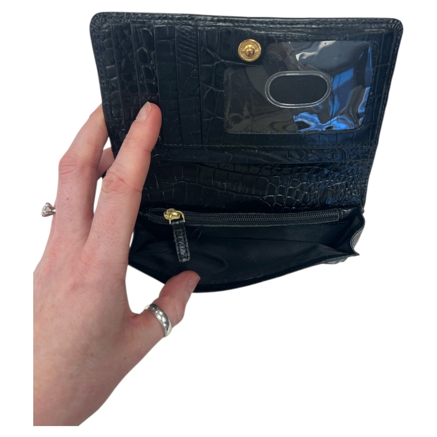 Wallet Designer By Brahmin In Black, Size:Medium