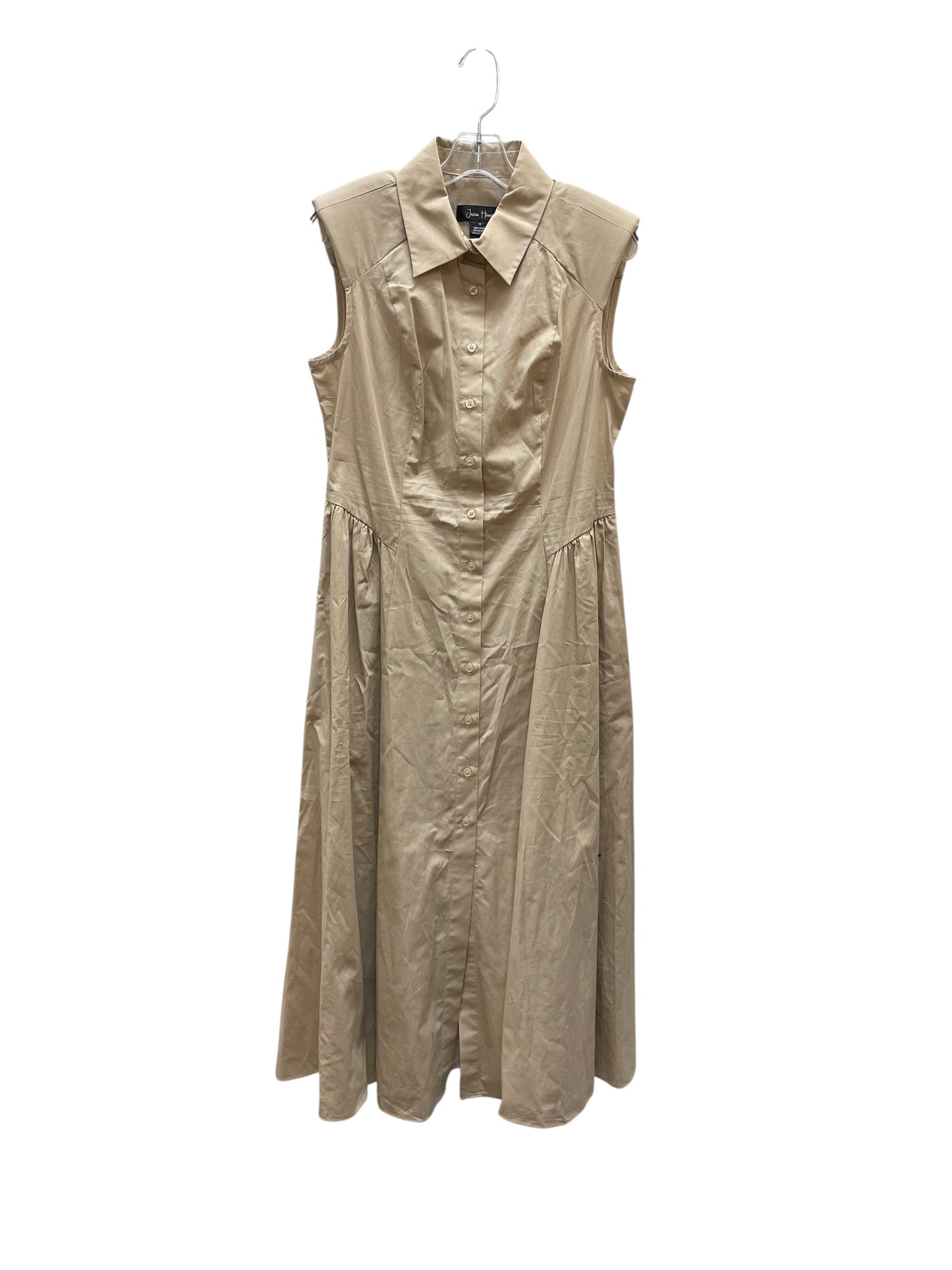 Dress Casual Maxi By Jessica Howard In Tan, Size:10