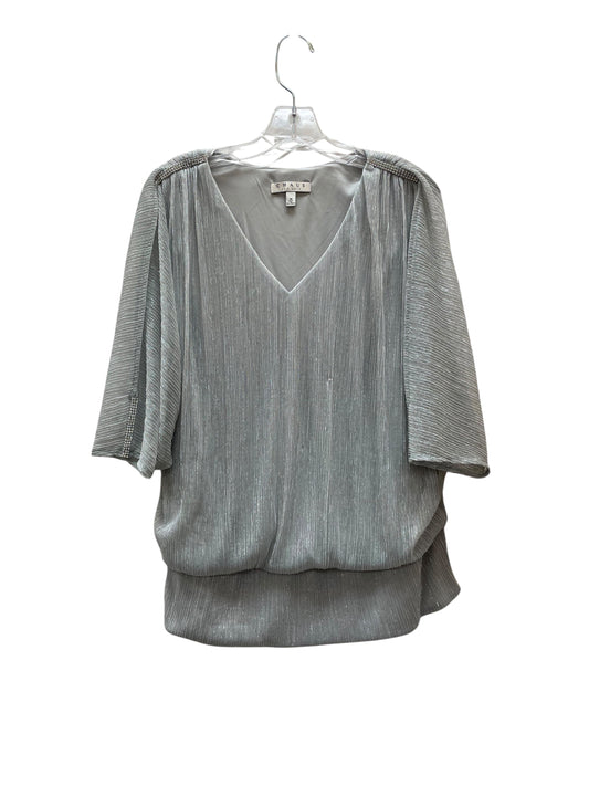 Top 3/4 Sleeve By Chaus In Grey, Size:1X