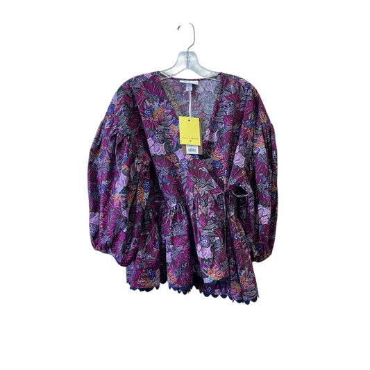 Top Ls By Kika Vargas In Purple, Size:L