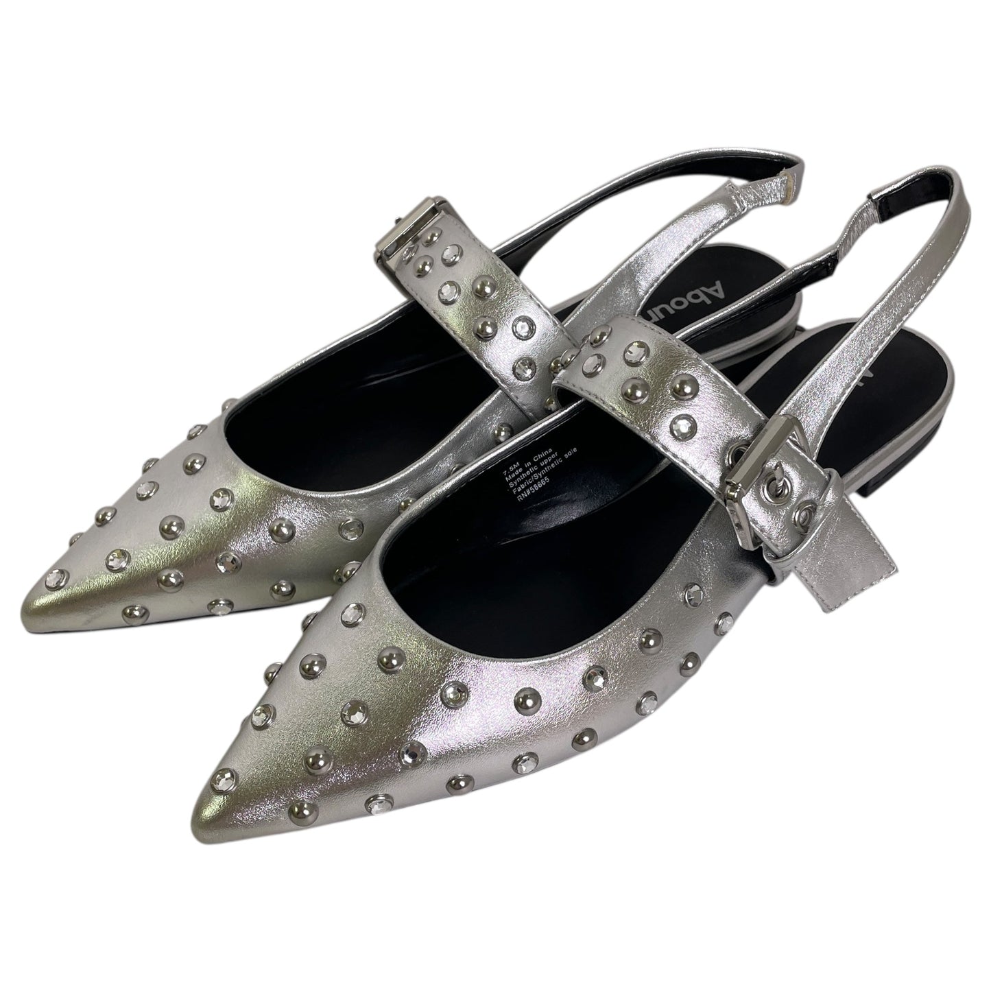 Shoes Flats By Abound In Silver, Size:7.5