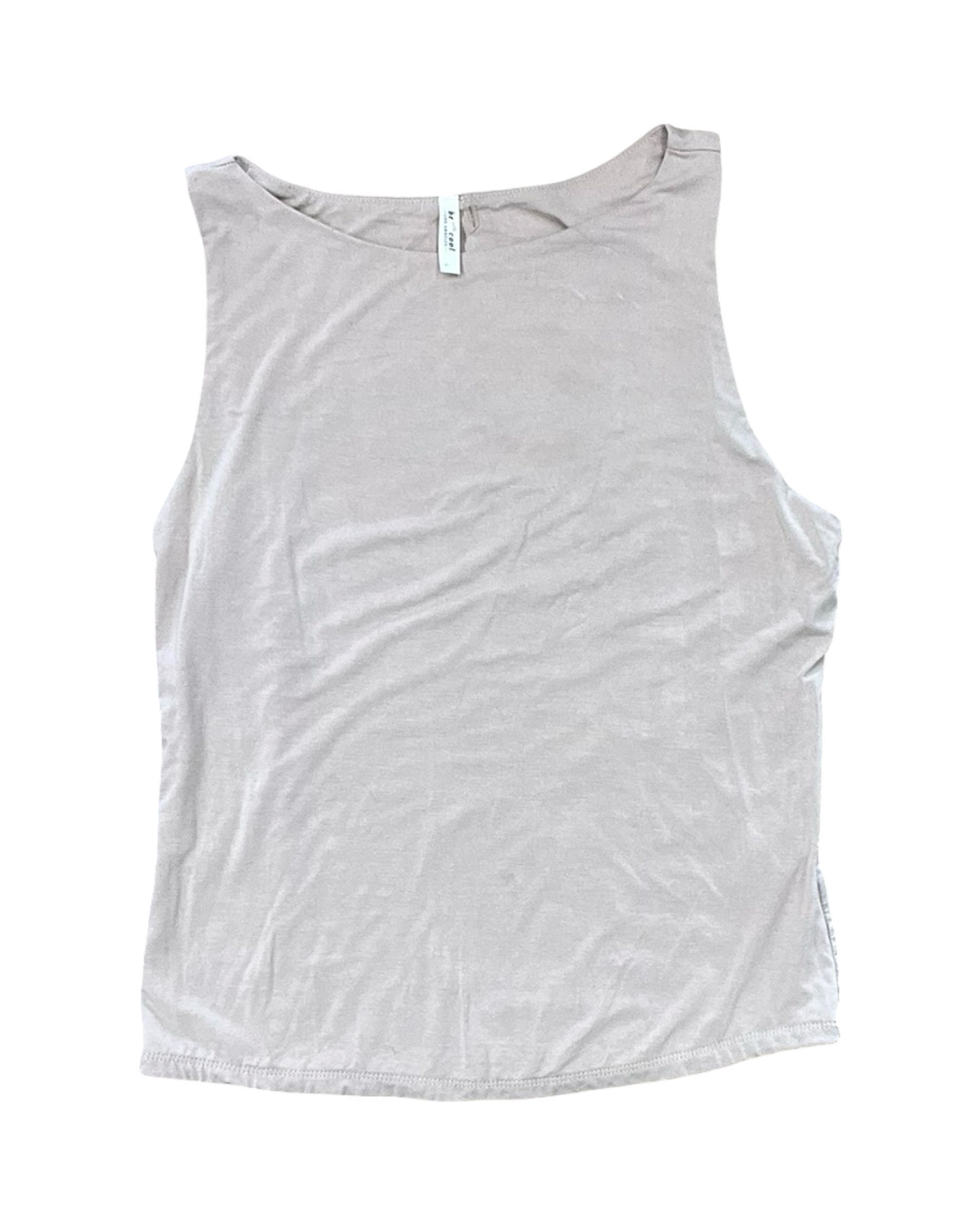 Top Sleeveless By Be Cool In Cream, Size:L