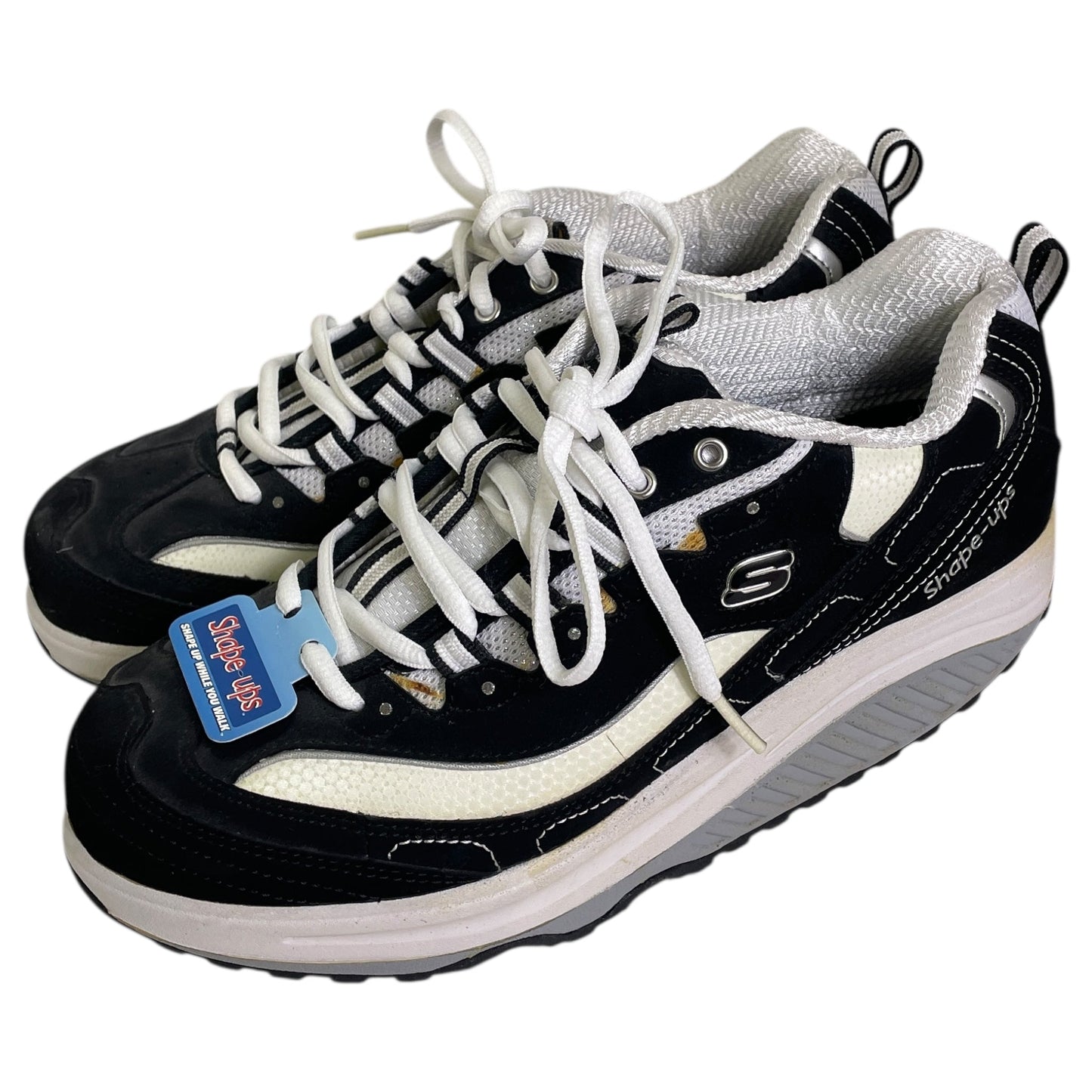 Shoes Athletic By Skechers In Black & White, Size:8