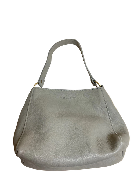Handbag Leather By Portland Leather In Grey, Size:Medium