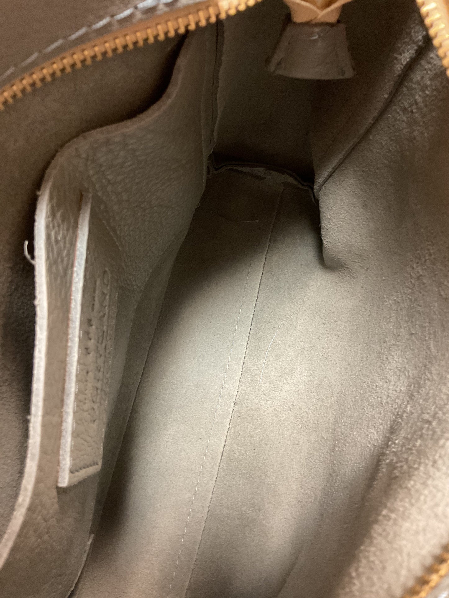Handbag Leather By Portland Leather In Grey, Size:Medium