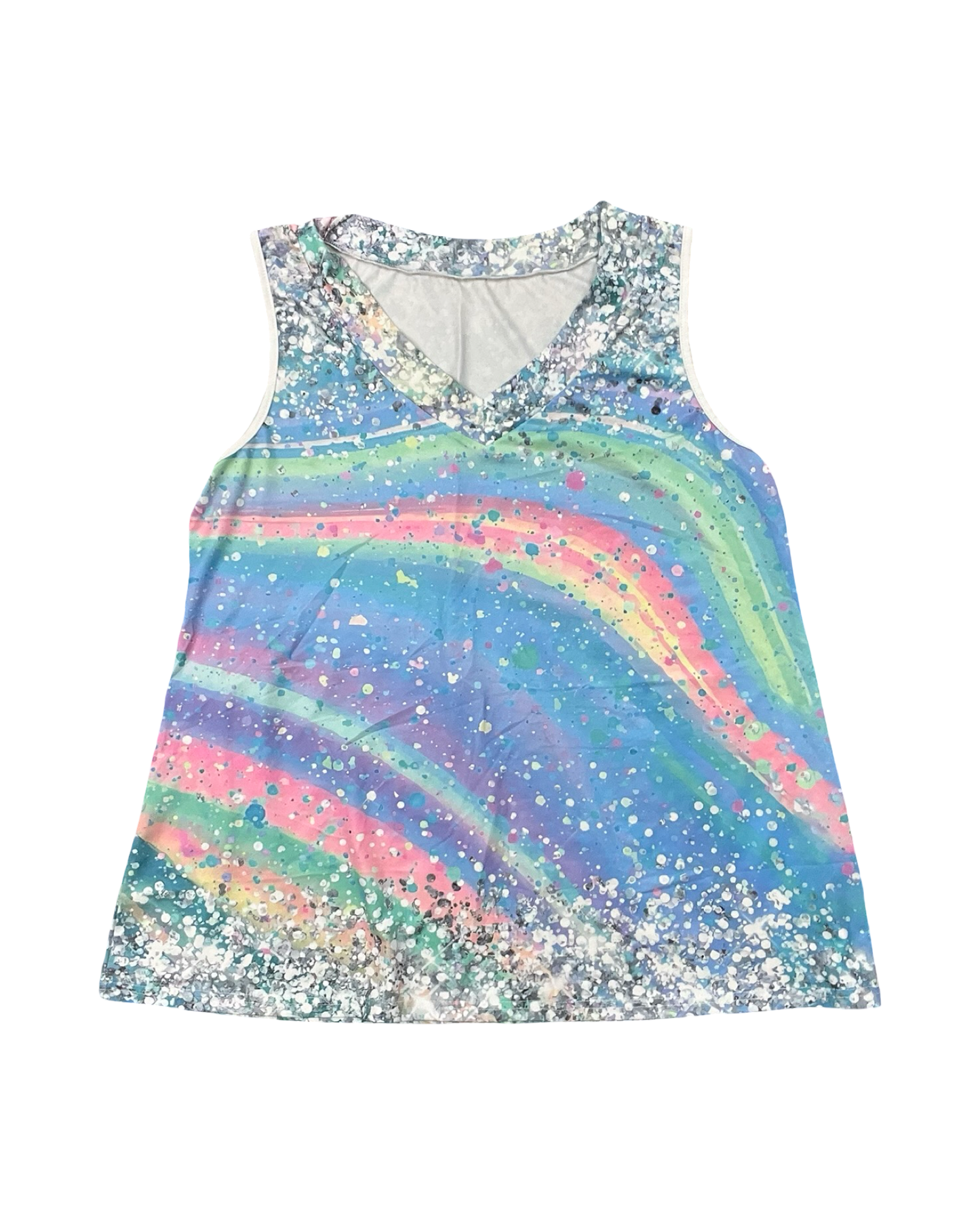 Top Sleeveless By Clothes Mentor In Blue & Pink, Size:1X