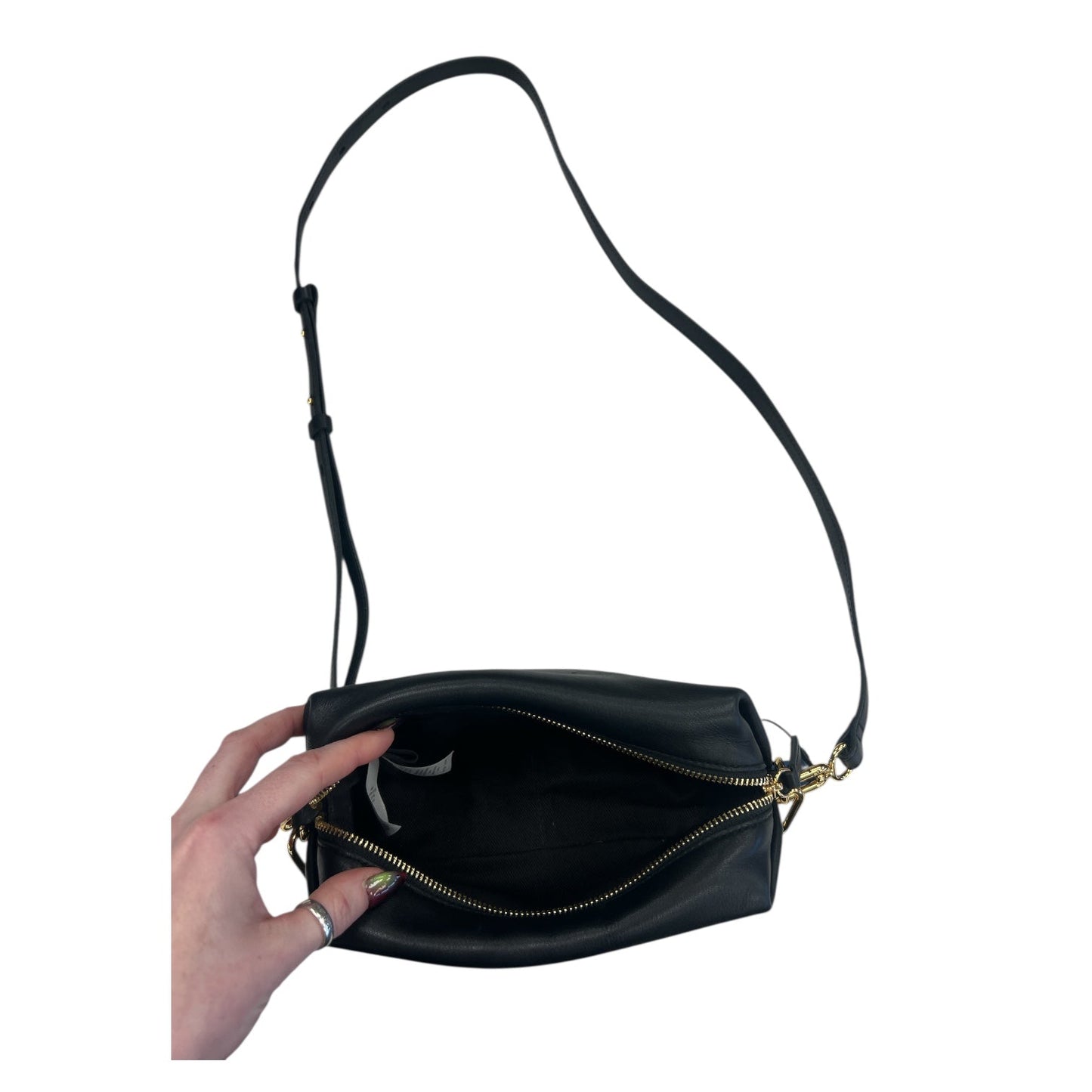 Crossbody Leather By Madewell In Black, Size:Medium