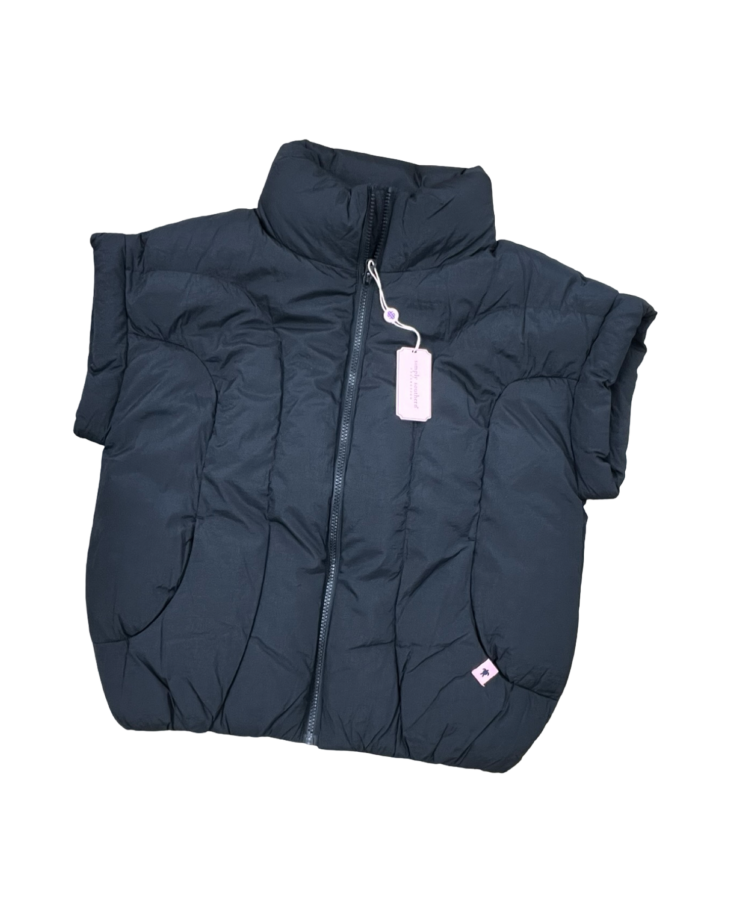 Vest Puffer & Quilted By Simply Southern In Black, Size:Xs
