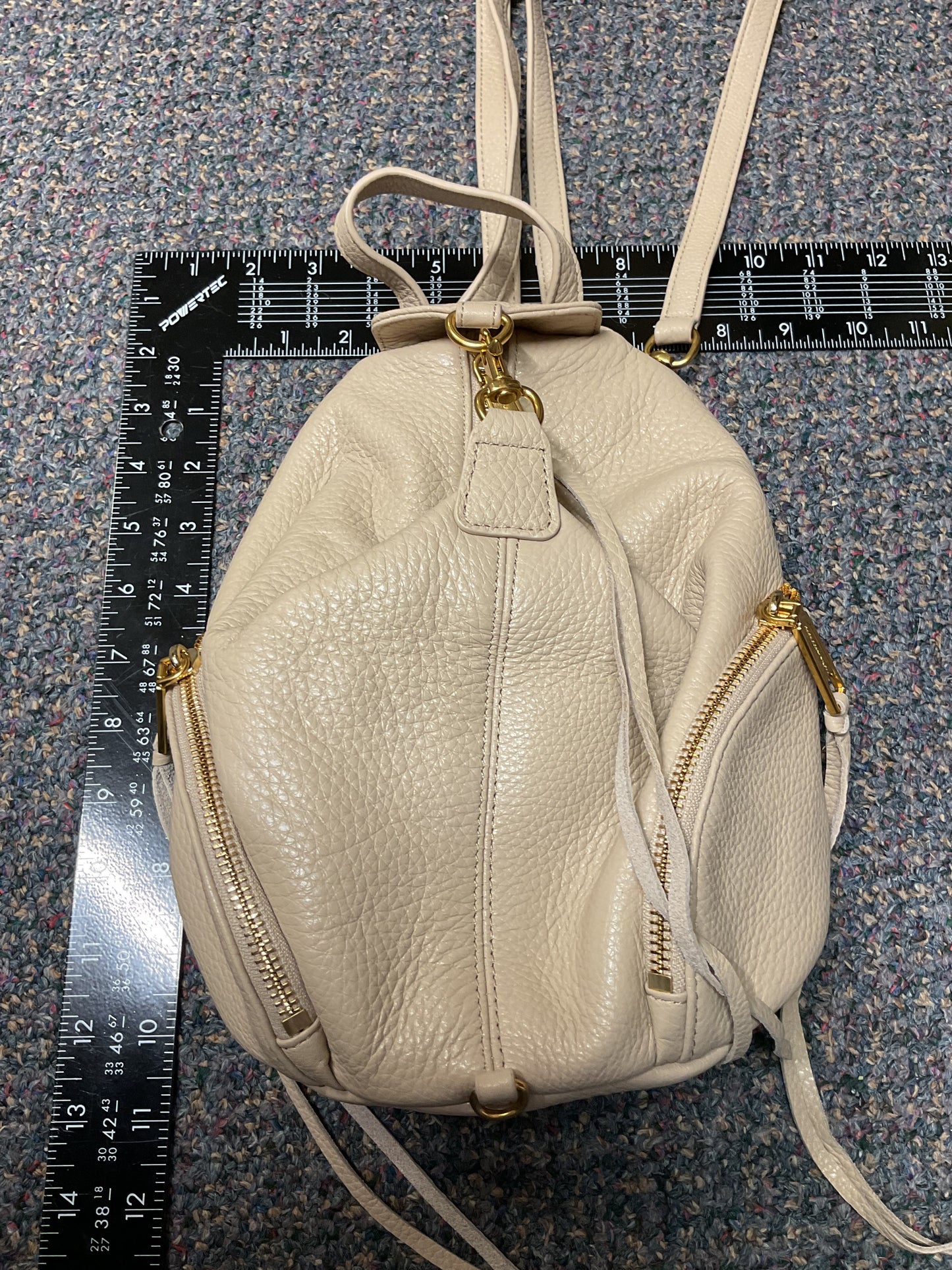 Backpack Designer By Rebecca Minkoff In Beige, Size:Small