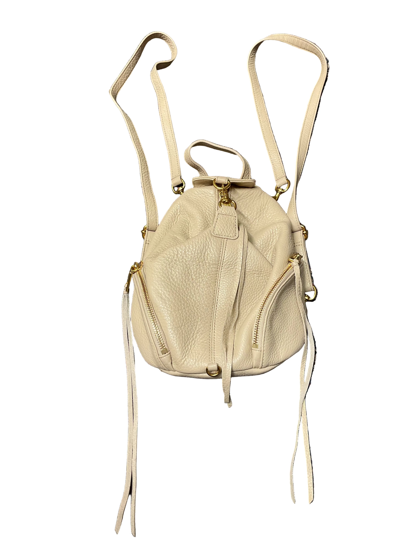 Backpack Designer By Rebecca Minkoff In Beige, Size:Small