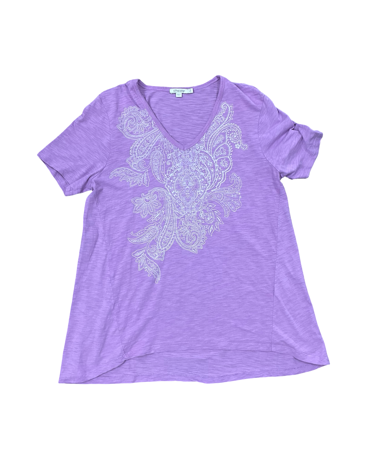 Top Ss By Chicos In Pink, Size:L