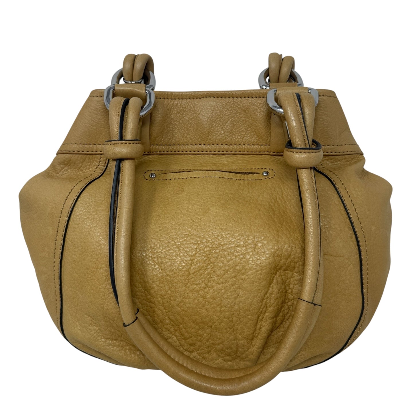 Slouchy Leather Shoulder Bag By B. Makowsky, Size: Medium