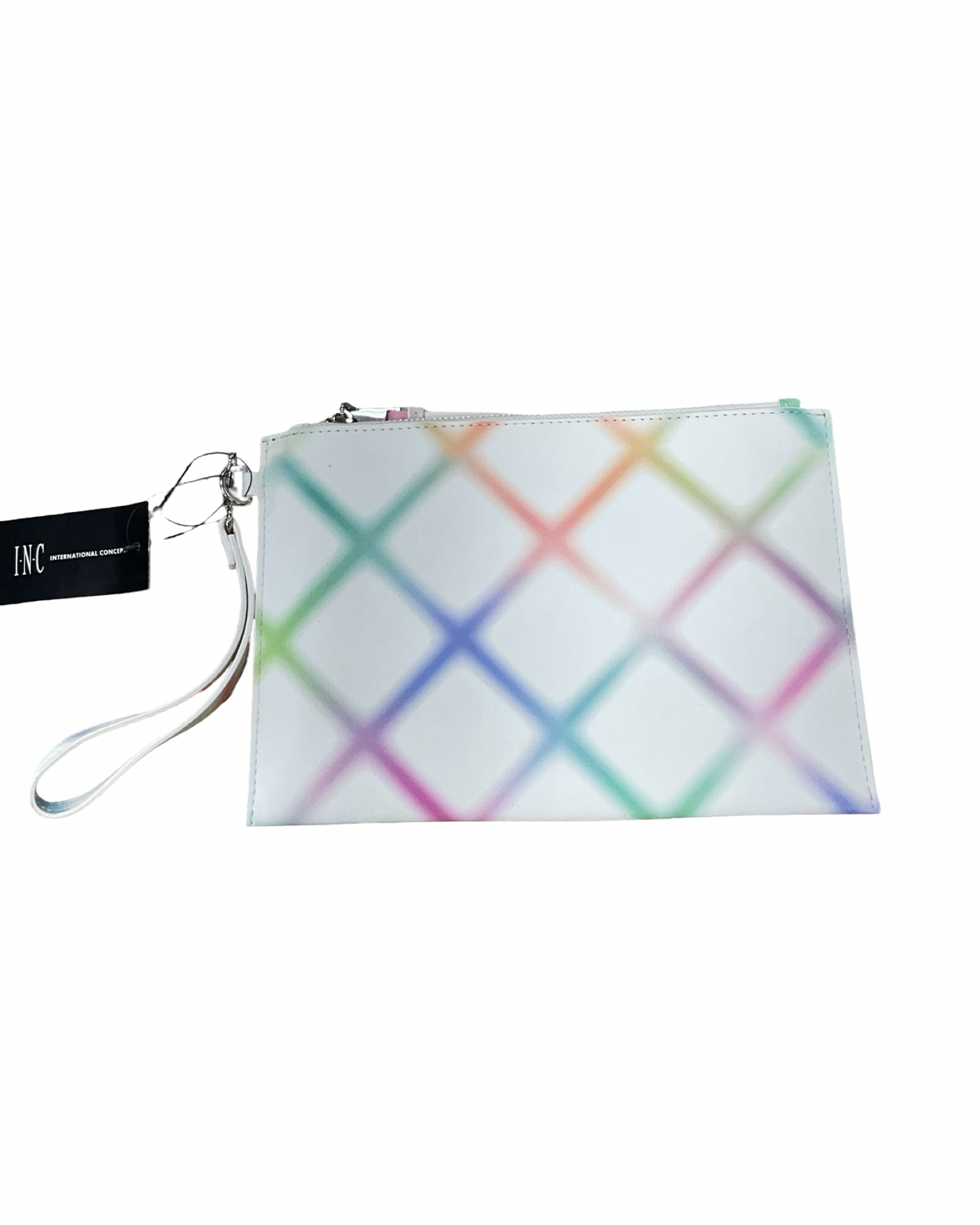 Wristlet By International Concepts In Pink & White, Size:Medium