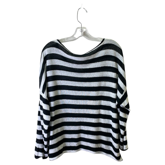 Top Ls Basic By Eileen Fisher In Black & White, Size:L
