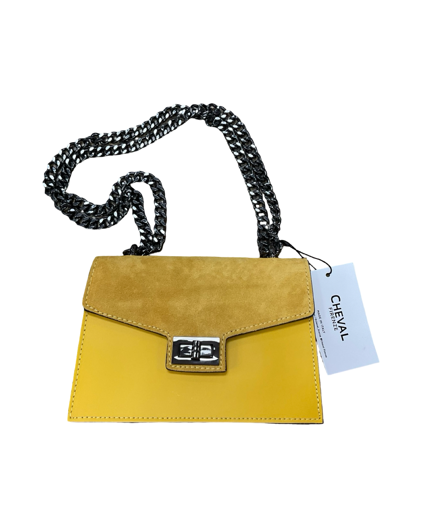 Handbag By Clothes Mentor In Yellow, Size:Medium