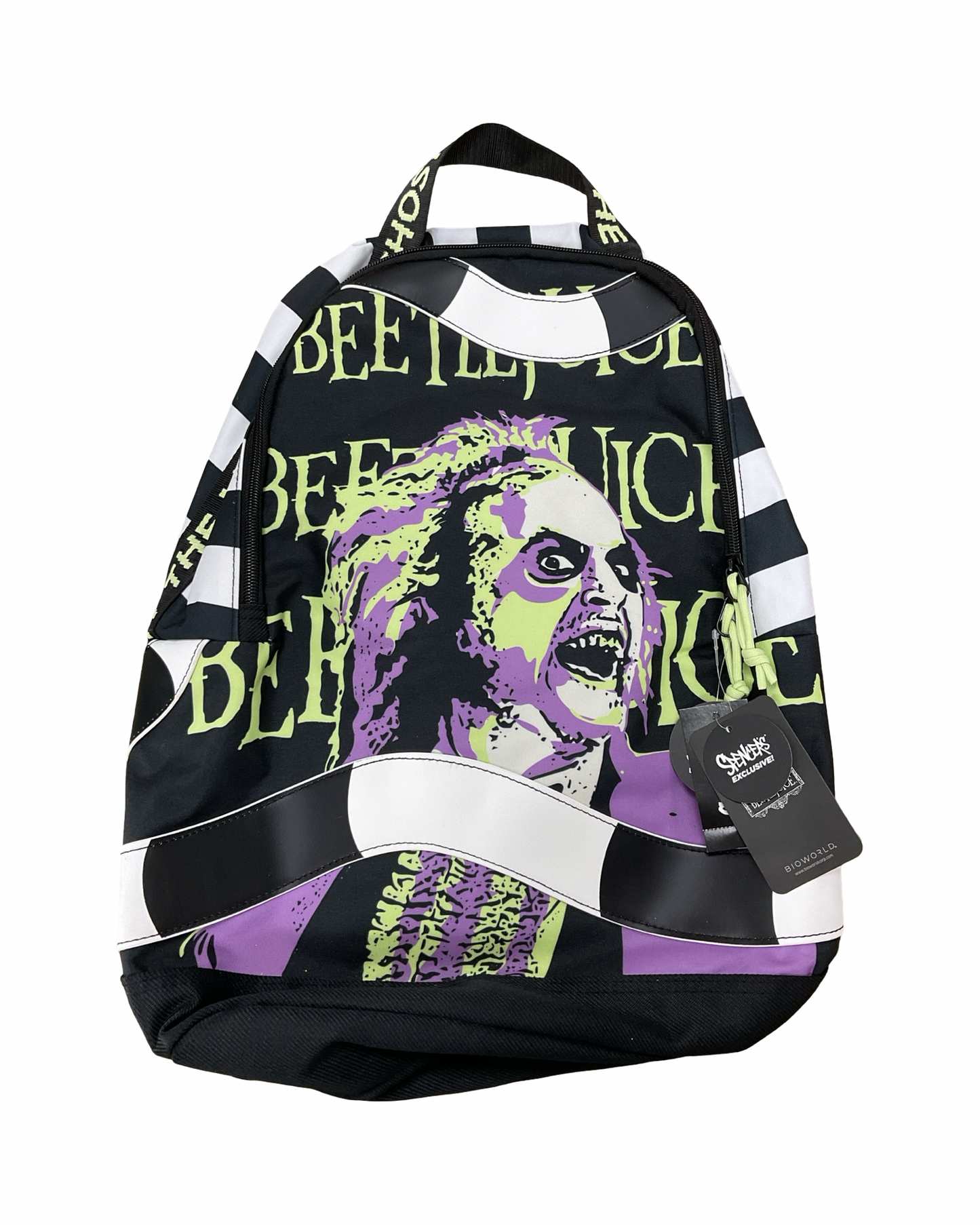 Backpack By Clothes Mentor In Black & White, Size:Large