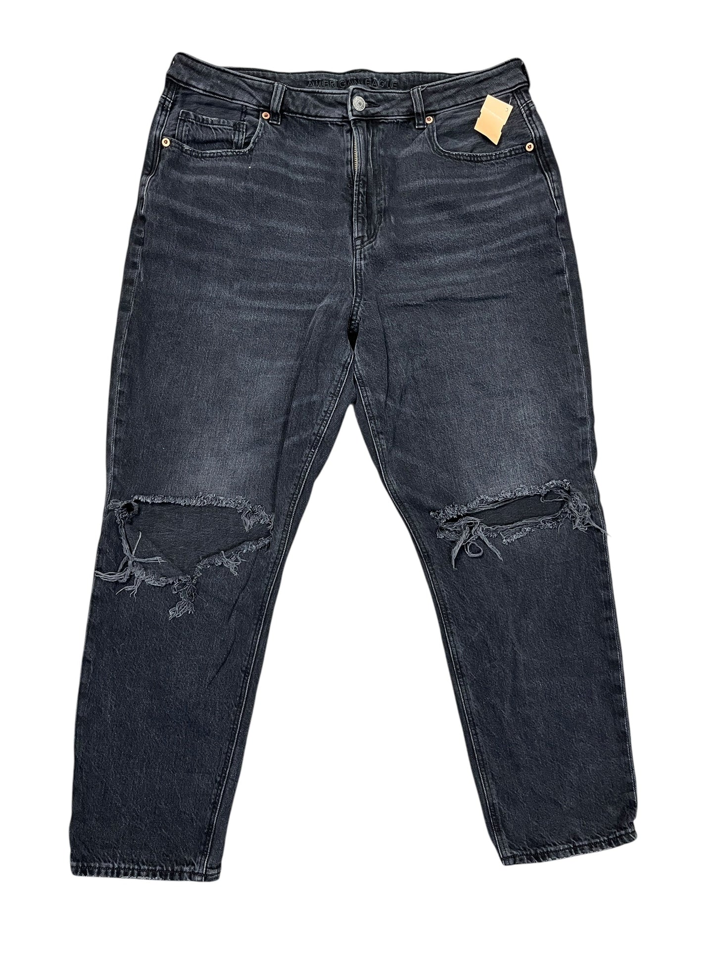 Jeans Boyfriend By American Eagle In Black, Size:16