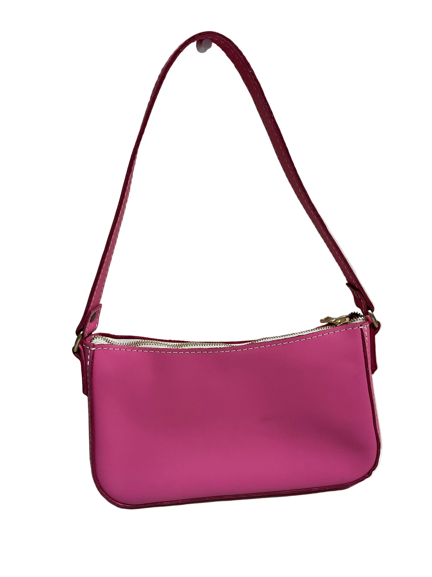 Handbag By Portland Leather In Pink, Size:Small