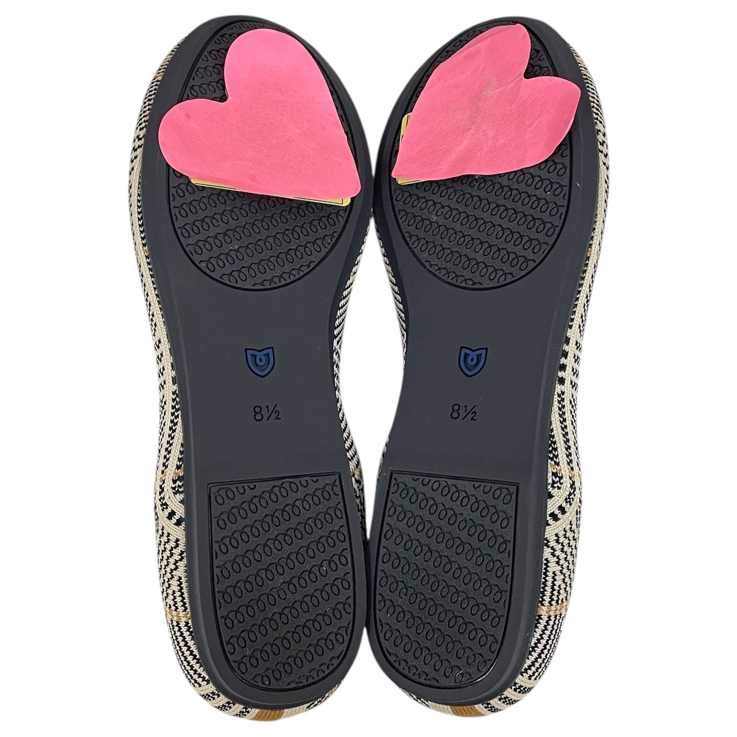 Shoes Flats By Rothys In Black & Tan, Size:8.5