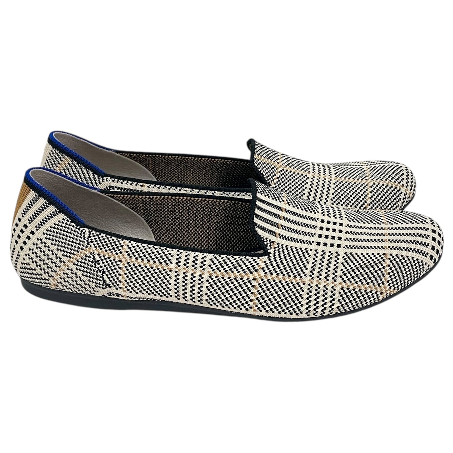 Shoes Flats By Rothys In Black & Tan, Size:8.5