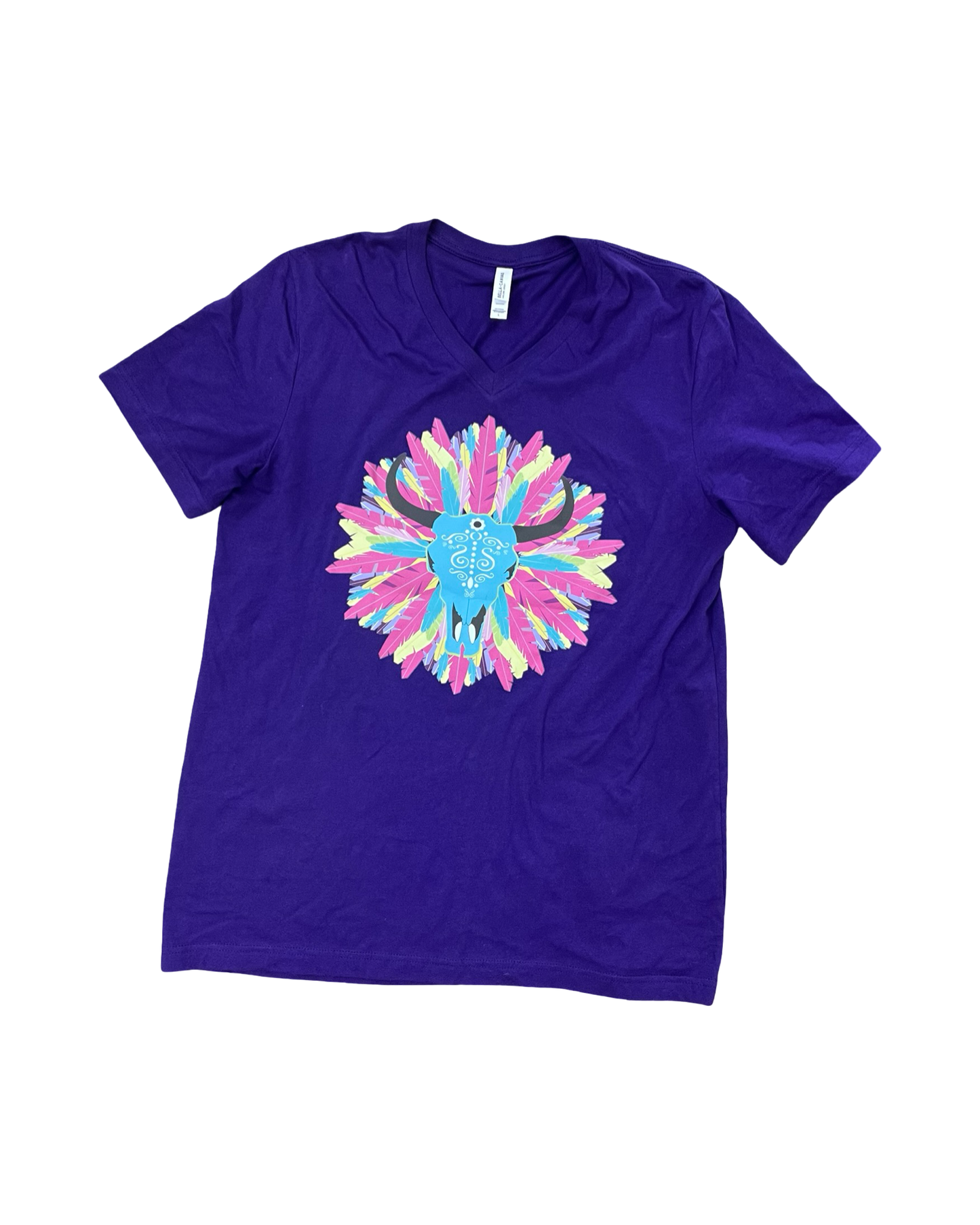 Top Ss By Bella + Canvas In Purple, Size:L