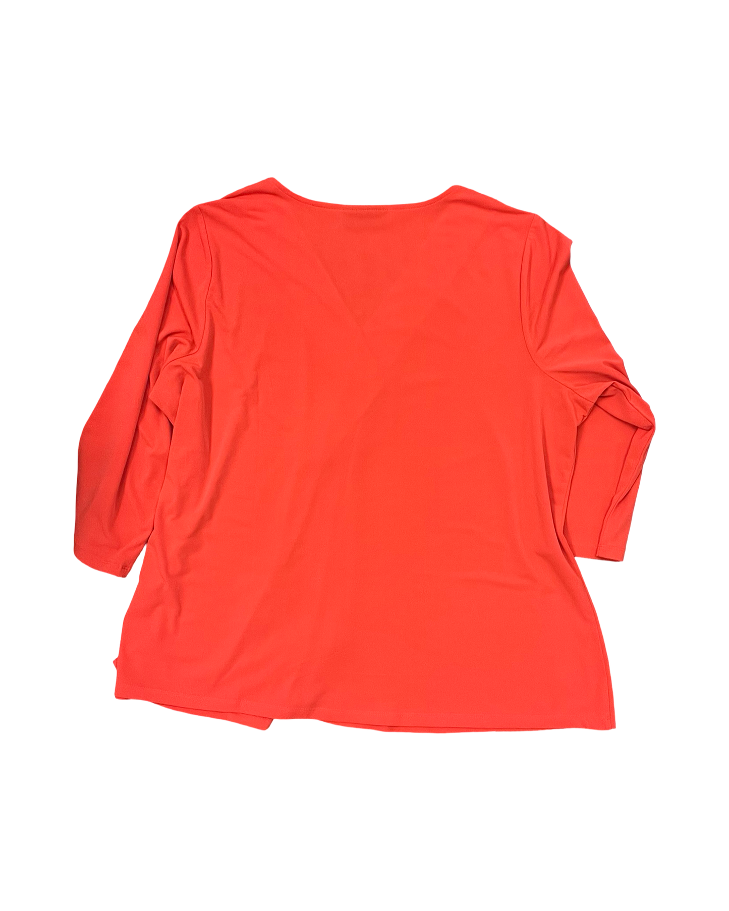 Top 3/4 Sleeve By Lane Bryant In Orange, Size:1X