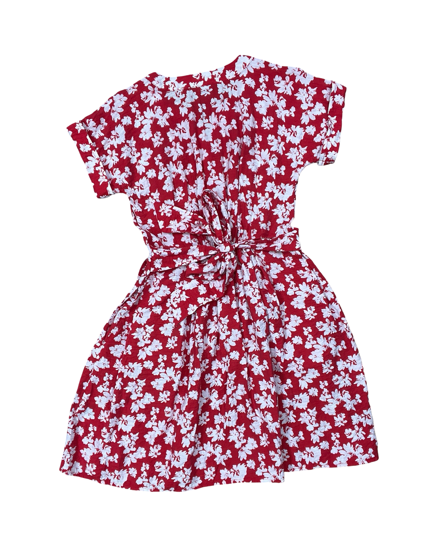 Dress Casual Midi By Simply Vera In Red & White, Size:Xs