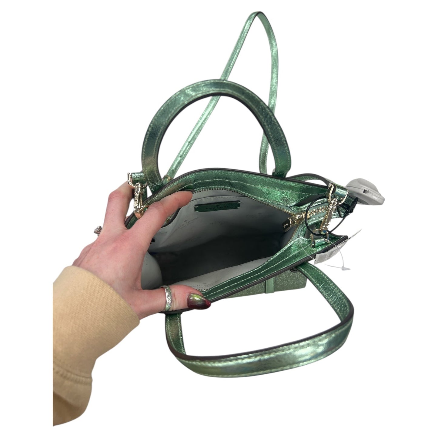 Crossbody Designer By Kate Spade In Green, Size:Medium