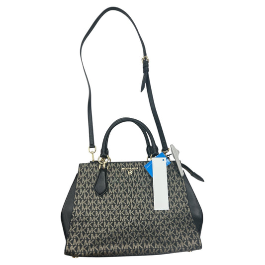 Handbag Designer By Michael Kors In Black & Brown, Size:Medium