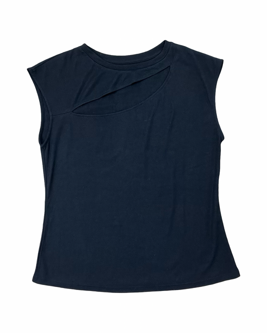 Top Sleeveless By Clothes Mentor In Black, Size:Xl