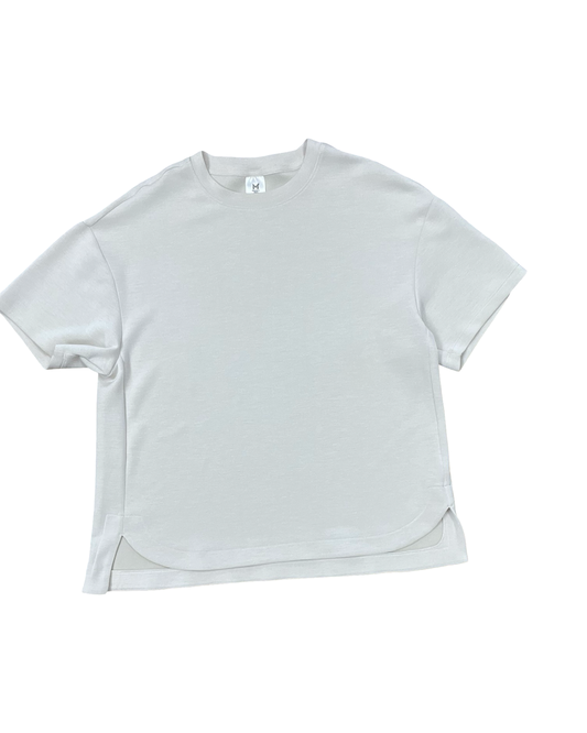Top Ss Basic By Members Mark In Cream, Size:M