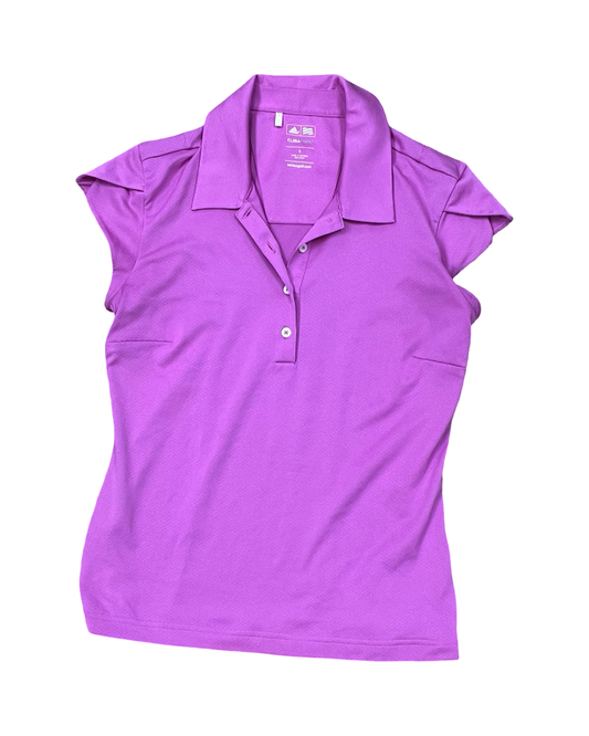 Athletic Top Ss By Adidas In Purple, Size:S