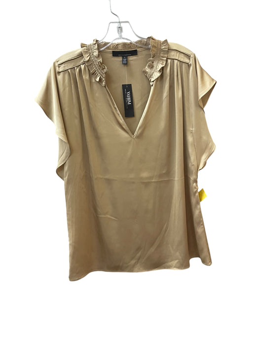 Blouse Sleeveless By White House Black Market In Gold, Size:L
