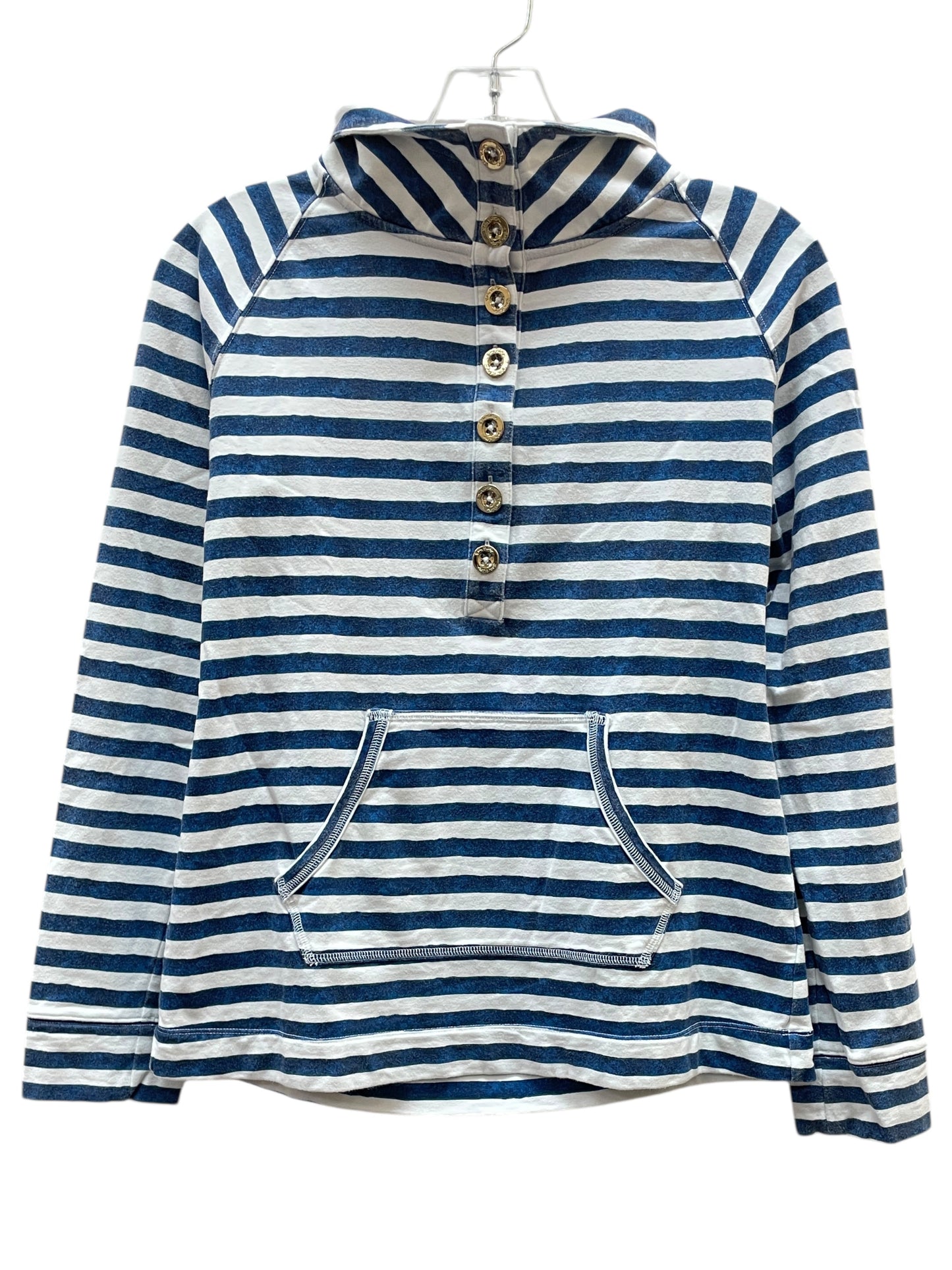 Top Ls Designer By Lilly Pulitzer In Blue & White, Size:S