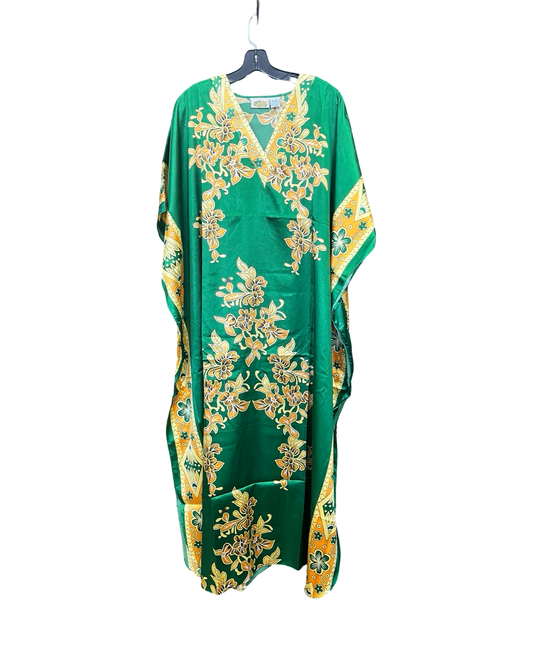 Kimono By Clothes Mentor In Green & Yellow, Size:Osfm