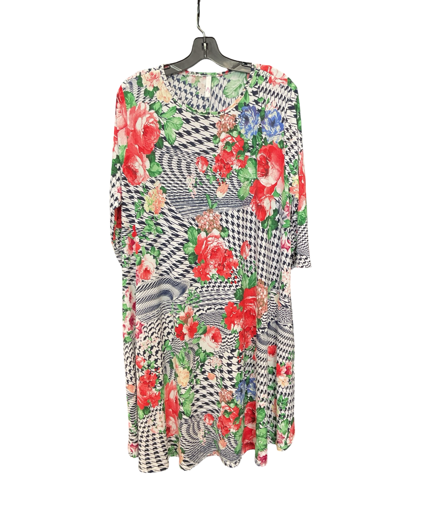 Dress Casual Midi By Clothes Mentor In Multi, Size:2X