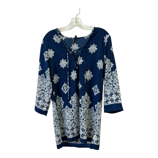 Tunic Ls By Cme In Blue, Size:S