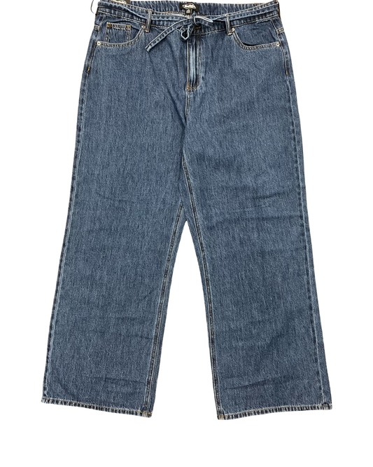 Jeans Wide Leg By Clothes Mentor In Blue Denim, Size:14