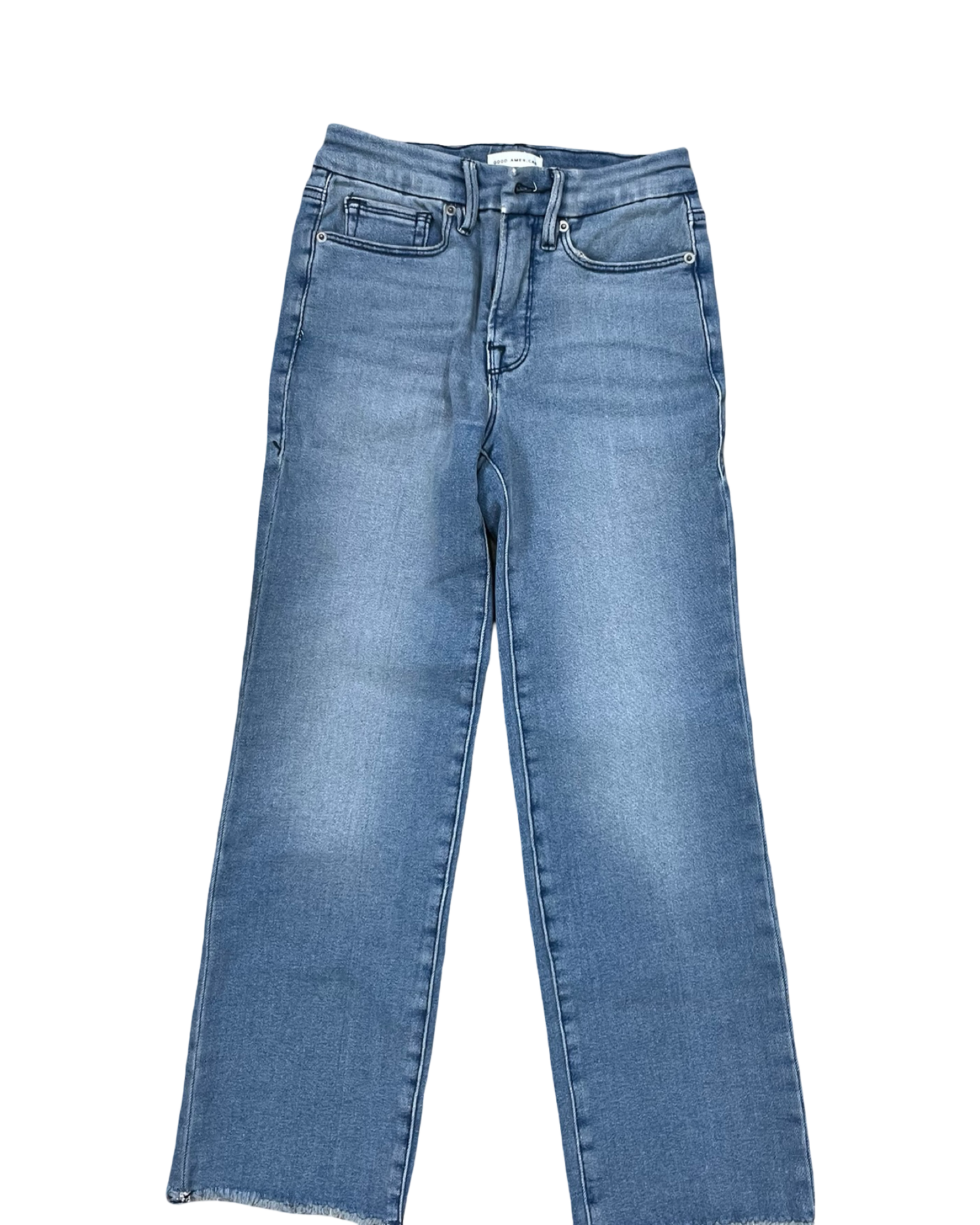 Jeans Skinny By Good American In Blue Denim, Size:0