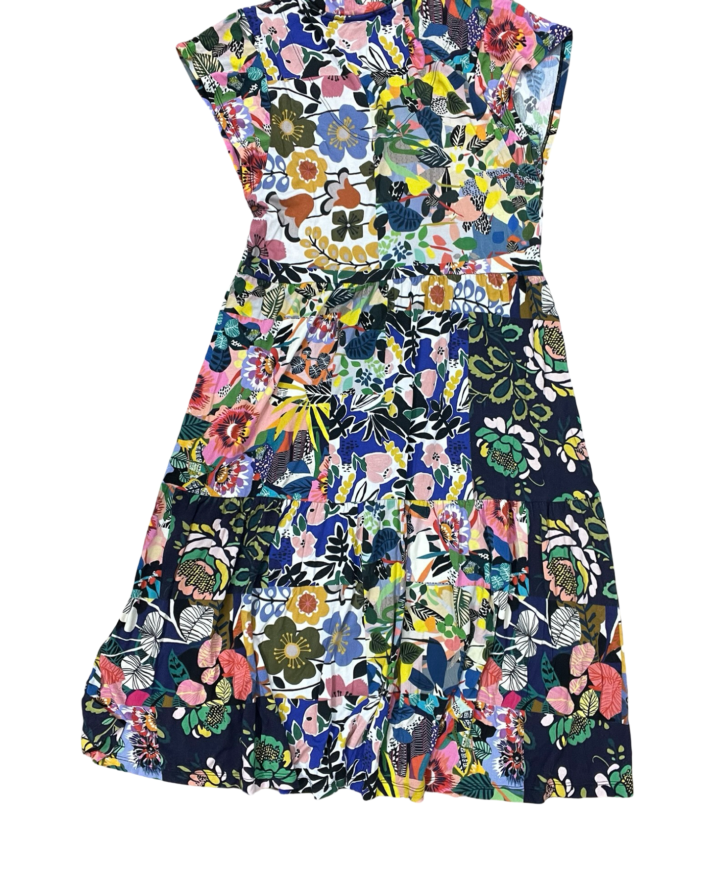 Dress Casual Midi By Johnny Was In Blue & Orange, Size:Xs